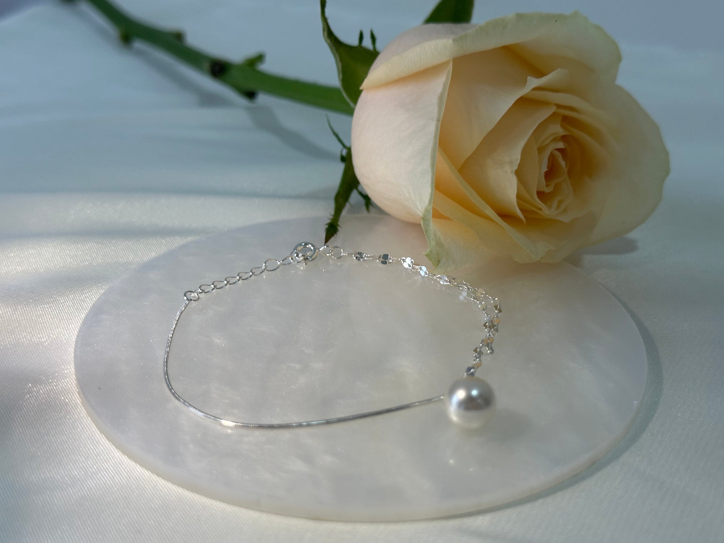 Whispering Crushed Silver Bracelets｜Stackable Soulmate Jewelry in Sterling Silver｜Ethereal Indie Gift