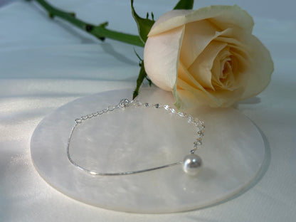 Whispering Crushed Silver Bracelets｜Stackable Soulmate Jewelry in Sterling Silver｜Ethereal Indie Gift