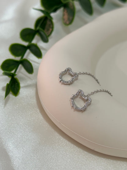 Guardian Tiger Ear Threads | Hypoallergenic S925 Sterling Silver | Chinese Zodiac Year Collection