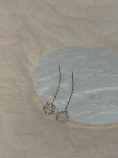 Guardian Tiger Ear Threads | Hypoallergenic S925 Sterling Silver | Chinese Zodiac Year Collection