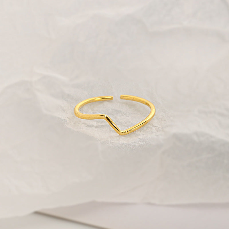 Lightning Bolt Z Letter Ring in 925 Silver | Women's Retro Minimalist Band | Luxe & Versatile | Trendy Fashion