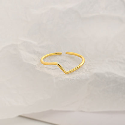 Lightning Bolt Z Letter Ring in 925 Silver | Women's Retro Minimalist Band | Luxe & Versatile | Trendy Fashion