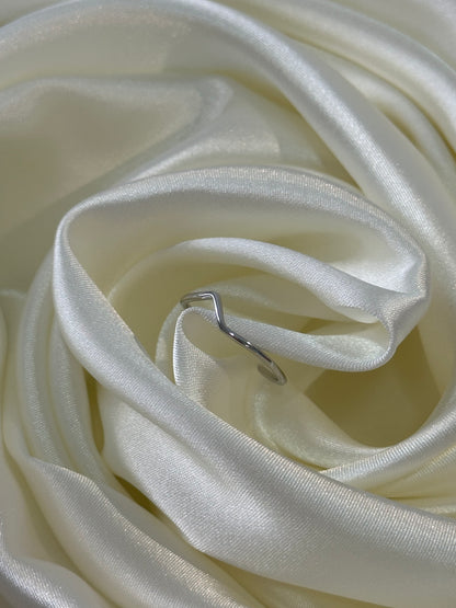 Lightning Bolt Z Letter Ring in 925 Silver | Women's Retro Minimalist Band | Luxe & Versatile | Trendy Fashion