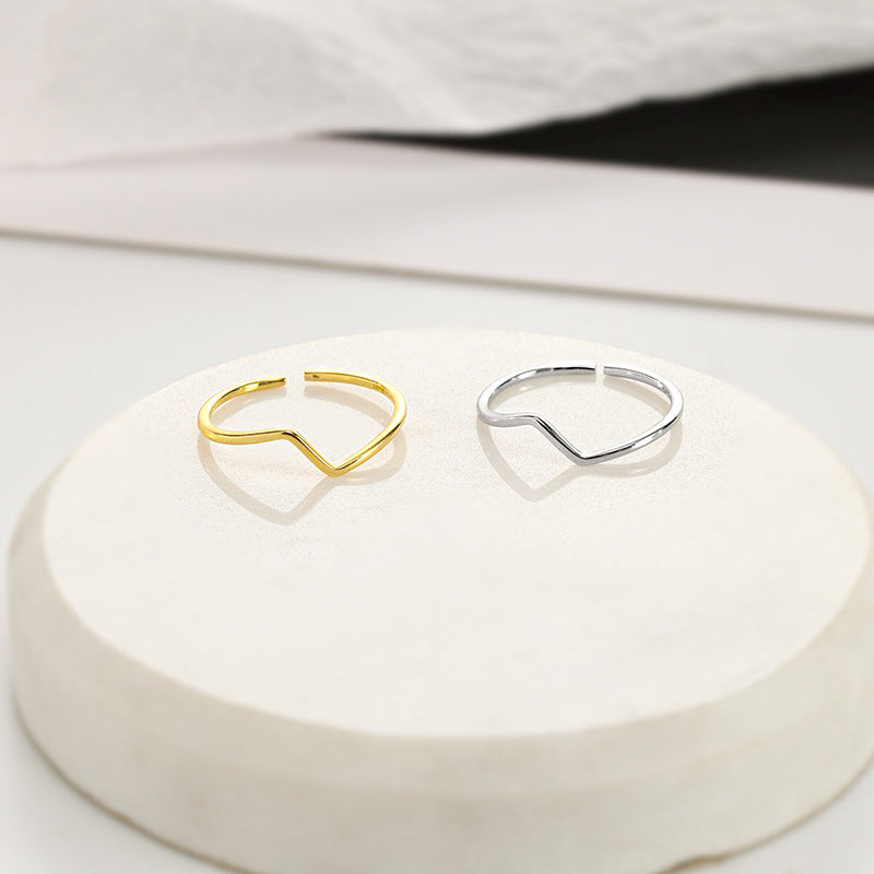 Lightning Bolt Z Letter Ring in 925 Silver | Women's Retro Minimalist Band | Luxe & Versatile | Trendy Fashion