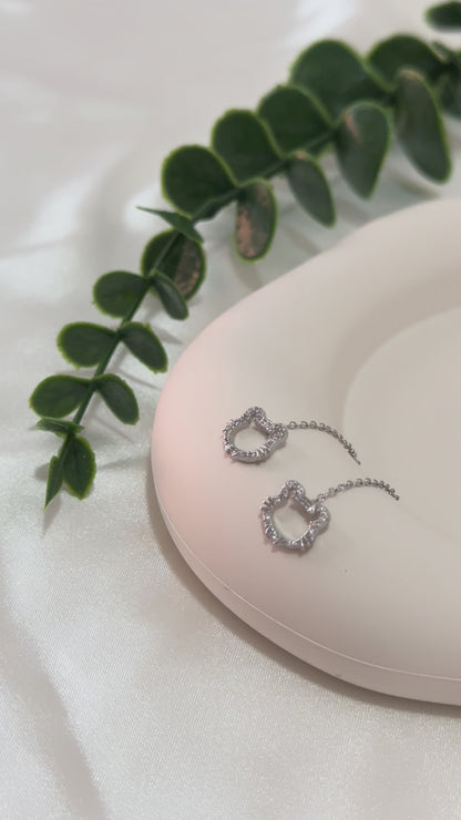 Guardian Tiger Ear Threads | Hypoallergenic S925 Sterling Silver | Chinese Zodiac Year Collection