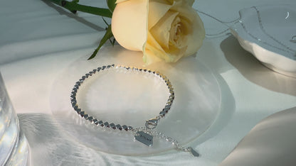 Whispering Crushed Silver Bracelets｜Stackable Soulmate Jewelry in Sterling Silver｜Ethereal Indie Gift