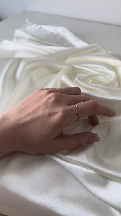 Lightning Bolt Z Letter Ring in 925 Silver | Women's Retro Minimalist Band | Luxe & Versatile | Trendy Fashion